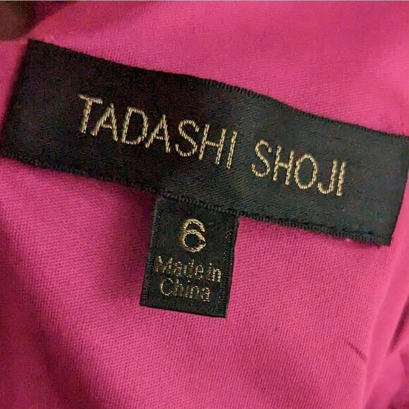 Tadashi Shoji fuschia lace dress size 6 - Picture 14 of 15